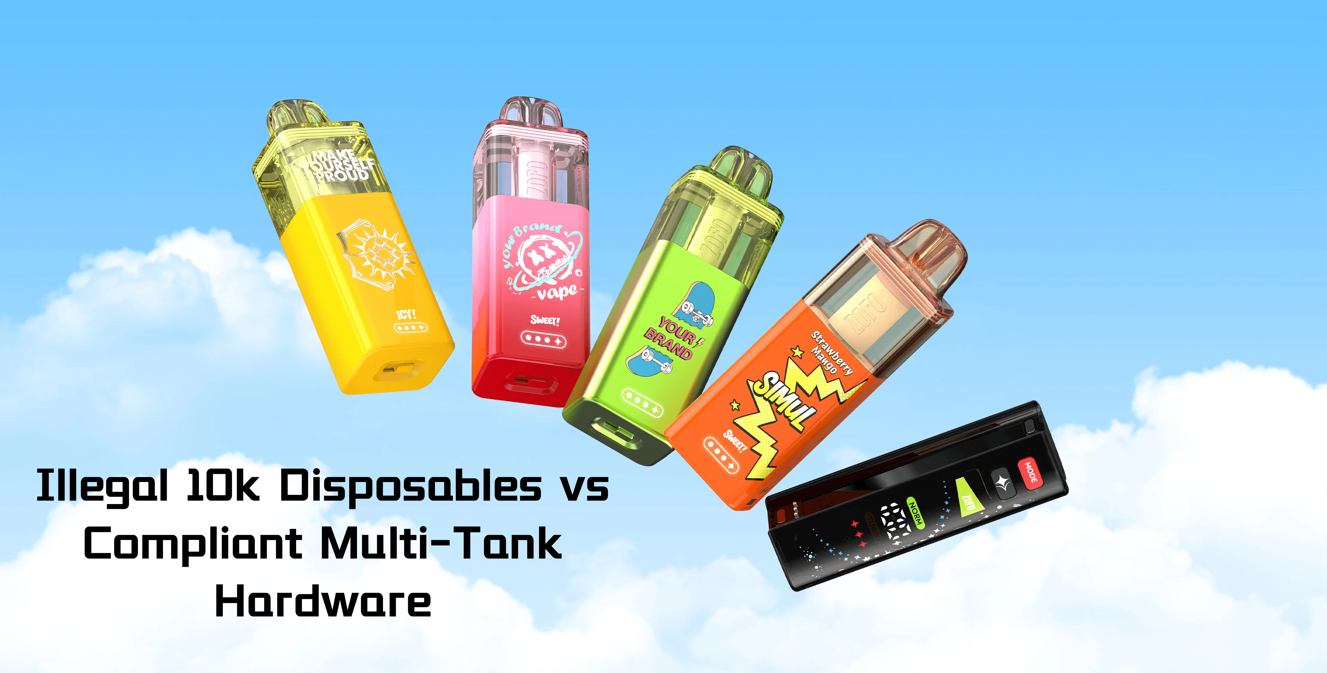 Illegal 10k Disposables vs Compliant Multi-Tank Hardware: Health, Legal, and Performance Risks Compared