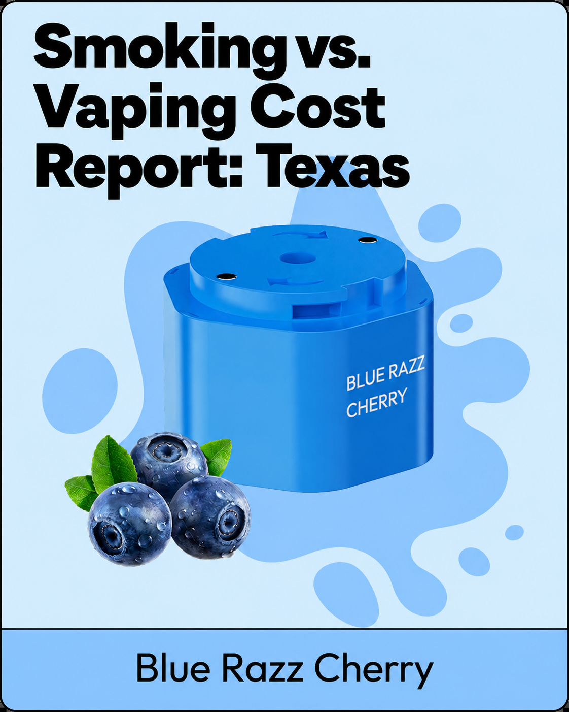 Smoking vs. Vaping Cost Report: Texas